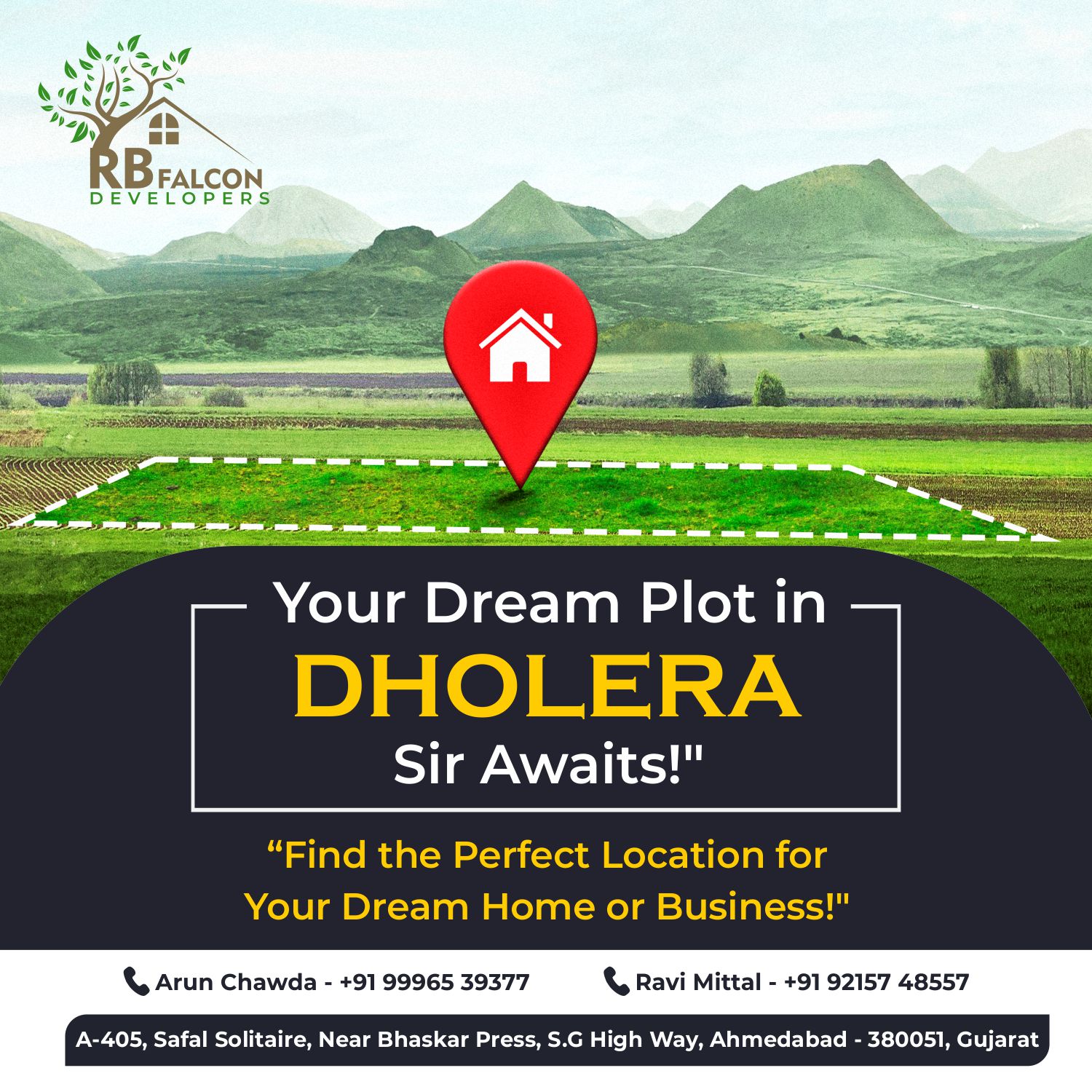 90 sq. yards residential plot for sell in Dholera, Gujarat