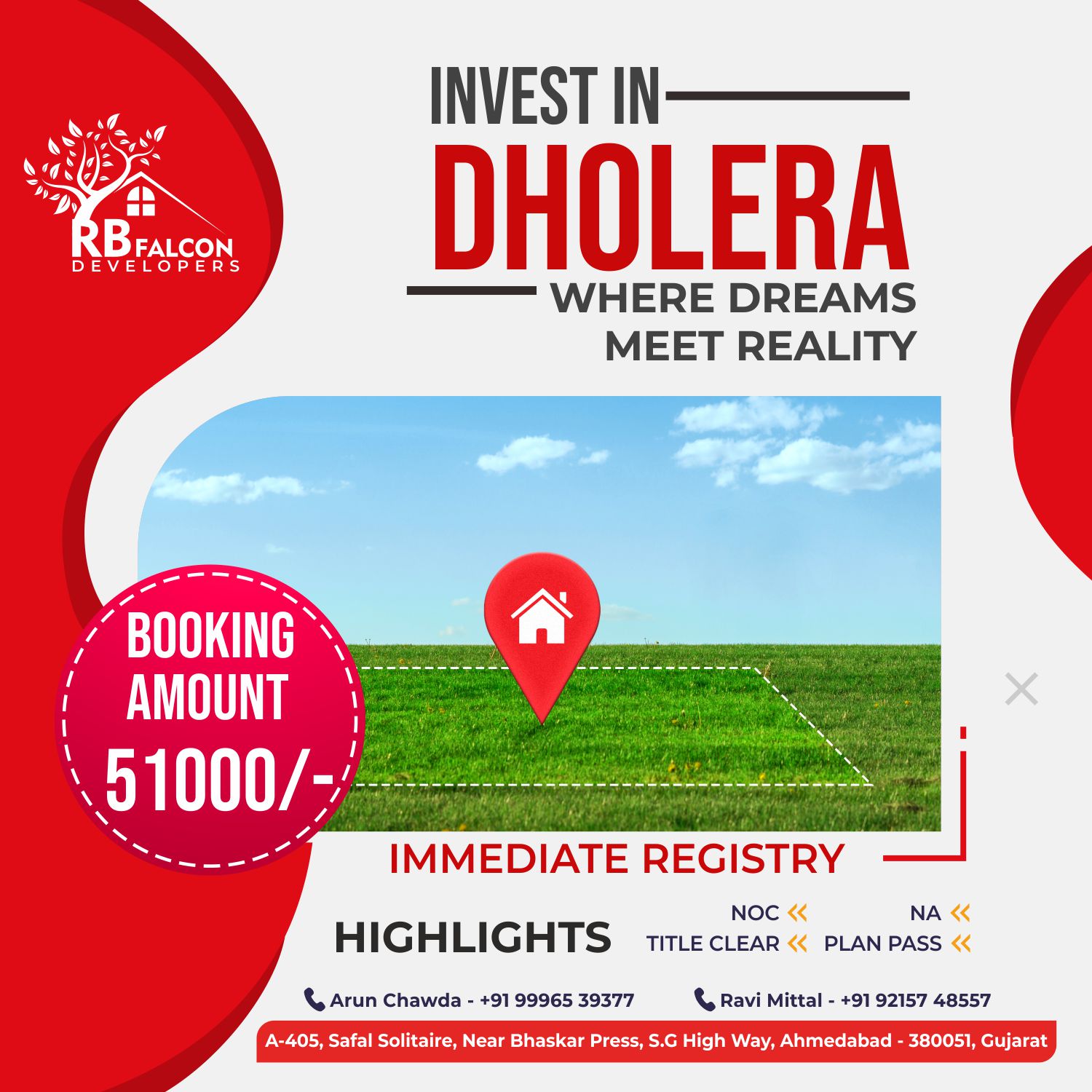 103 sq yards residential plot near dholera international airport